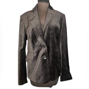 Y2K Victoria's Secret Velvet Whimsigoth Minimalist Blazer NWOT Size 14 Office